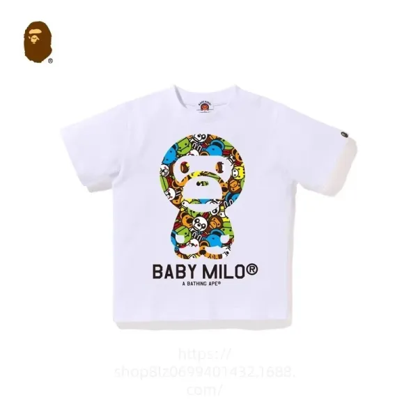 A Bathing Ape Baby Milo Multicolor Graphic T-Shirt - 1