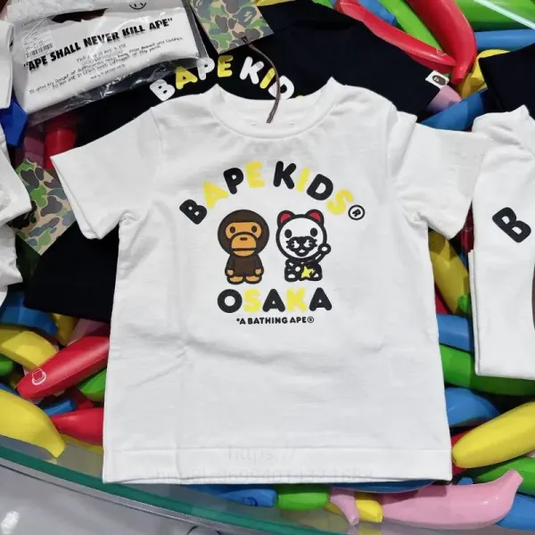 A Bathing Ape BAPE KIDS Osaka Graphic T-Shirt White - 1