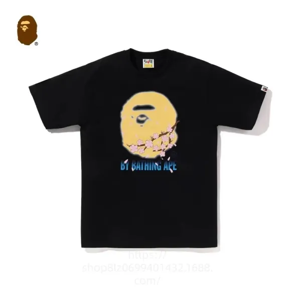 A Bathing Ape Sakura Ape Head Black T-Shirt - 1