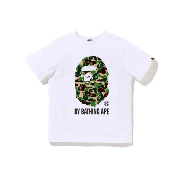 A Bathing Ape Camo Ape Head White T-Shirt - 1