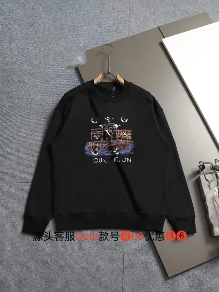 Design Graphic Embroidered Black Hoodie - 1