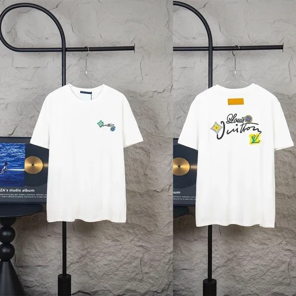 Louis Vuitton Graphic Print T-Shirt White - 1