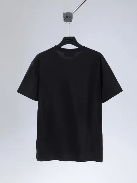Prada Rad Milano Black Embroidered T-Shirt - 34