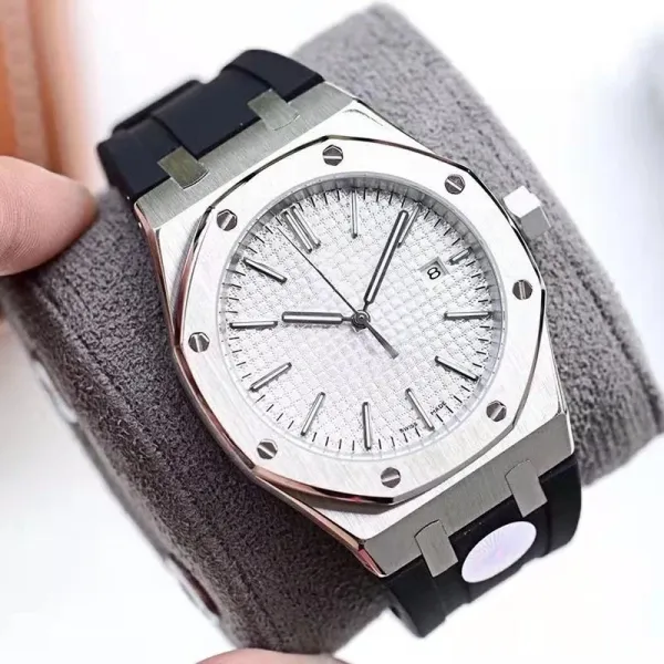 Audemars Piguet Royal Oak Gray Dial Silver Stainless Steel Watch Watches - 7