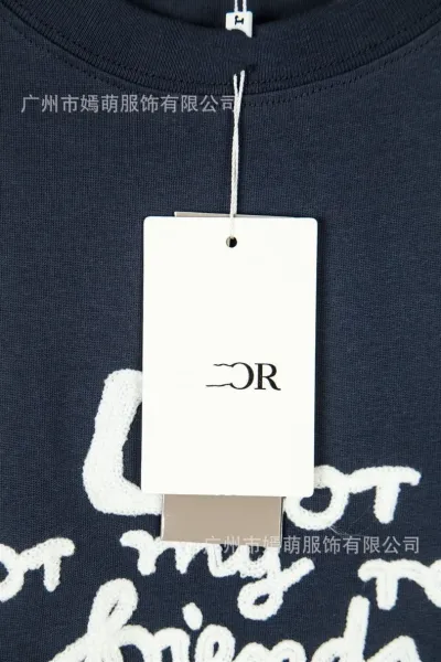 Dior Paris Script Logo Black T-Shirt - 7