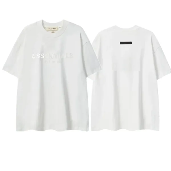 Essentials Logo Print Oversized T-Shirt White - 16