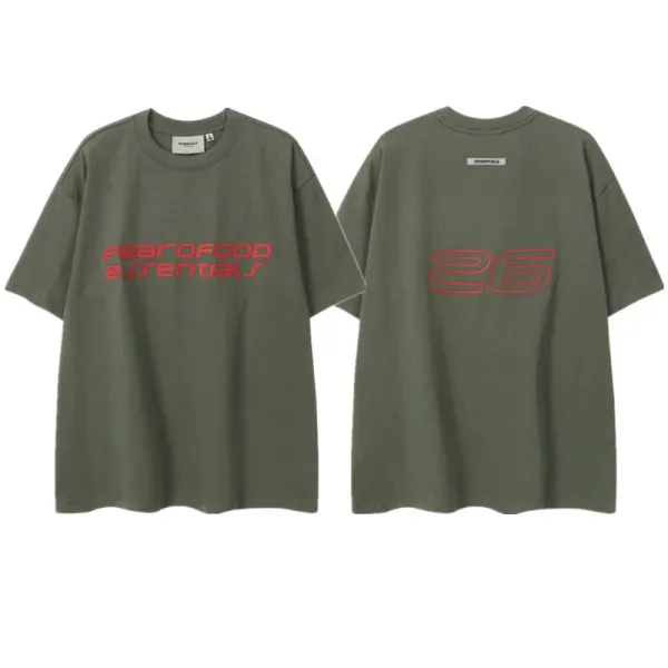 Essentials Logo Print Oversized T-Shirt White - 19