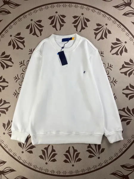 Polo Ralph Lauren Classic Crewneck Sweatshirt White Hoodie - 1
