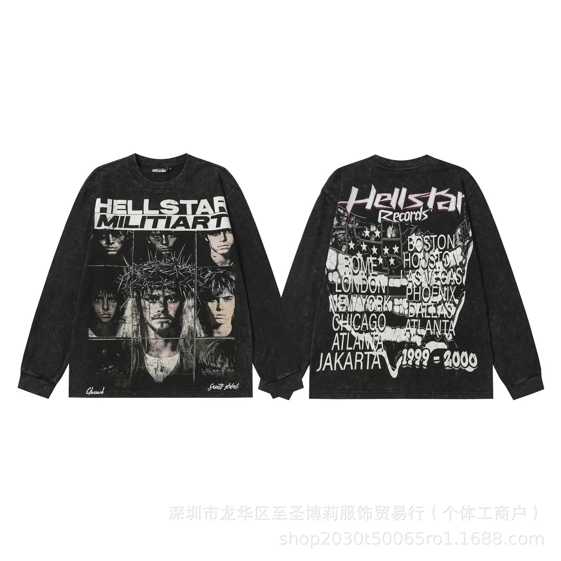 Hellstar Sports Graphic Long Sleeve T-Shirt Black - 33