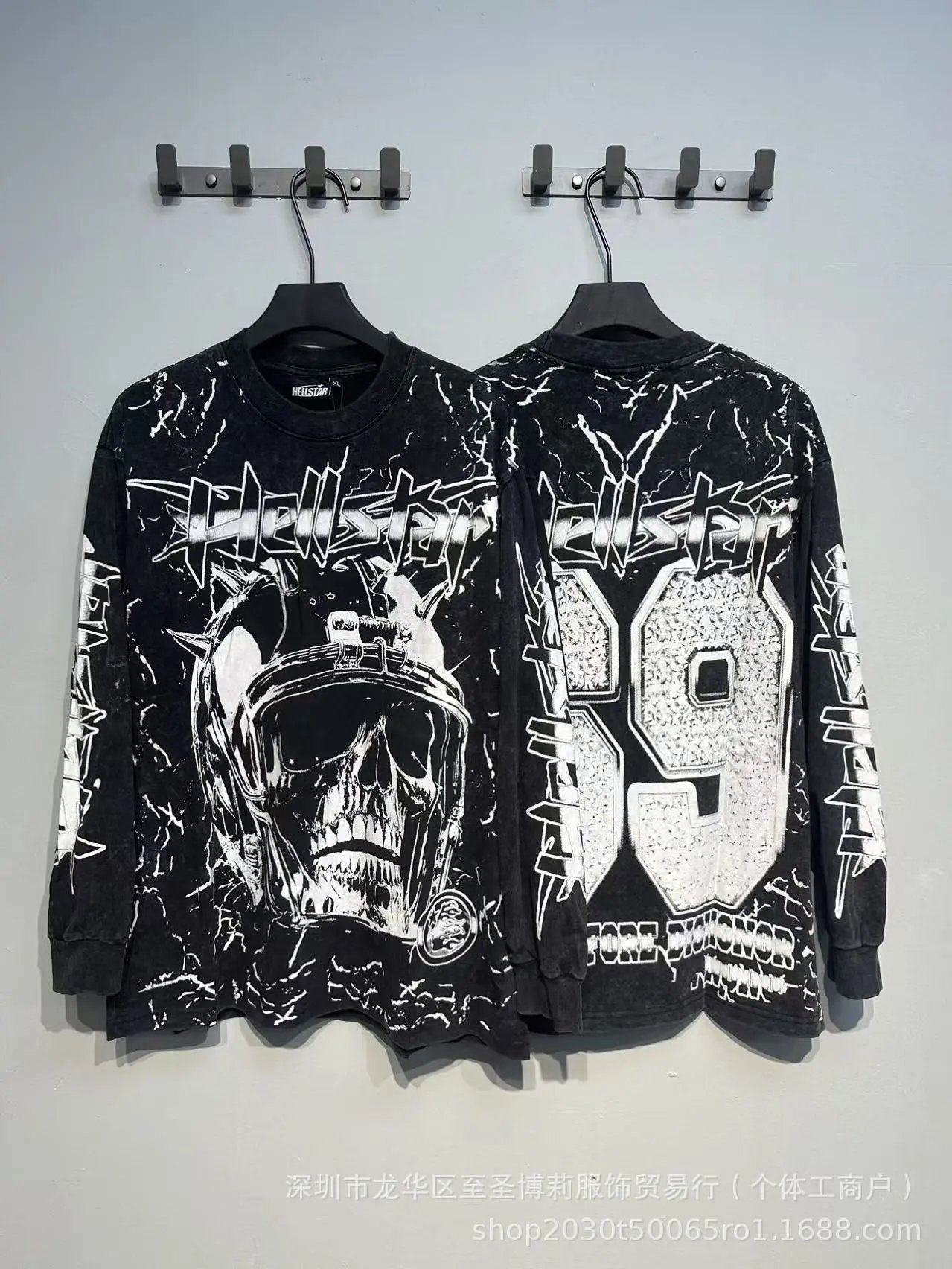 Hellstar Sports Graphic Long Sleeve T-Shirt Black - 40