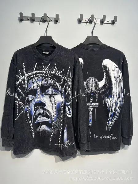 Hellstar Crown of Thorns Long Sleeve T-Shirt Black - 1