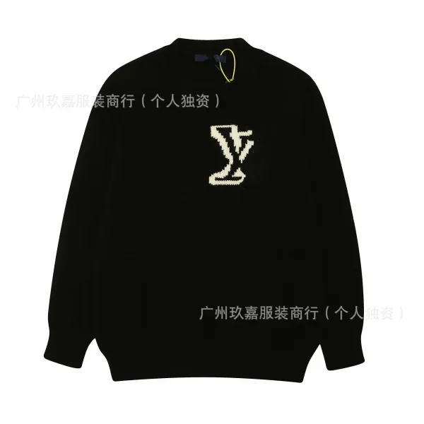 Fendi FF Logo Intarsia Knit Sweater Black and Gray - 10