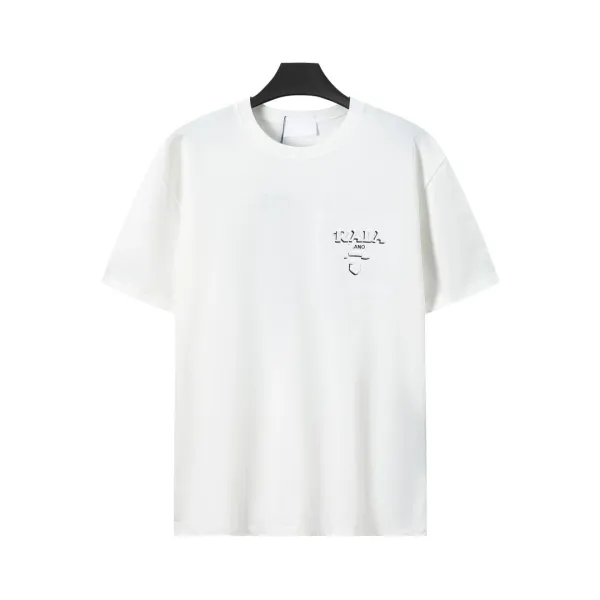 Prada Rada Logo Print Black T-Shirt - 40