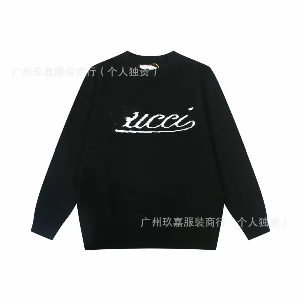 Fendi FF Logo Intarsia Knit Sweater Black and Gray - 19