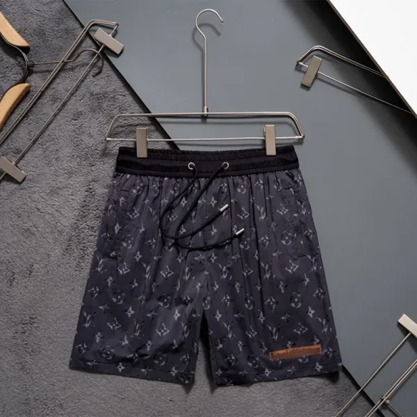 Louis Vuitton Monogram Print Swim Shorts Black - 1