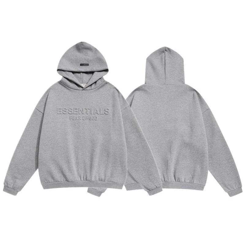 Fear of God Essentials Oversized Hoodie Gray - 14