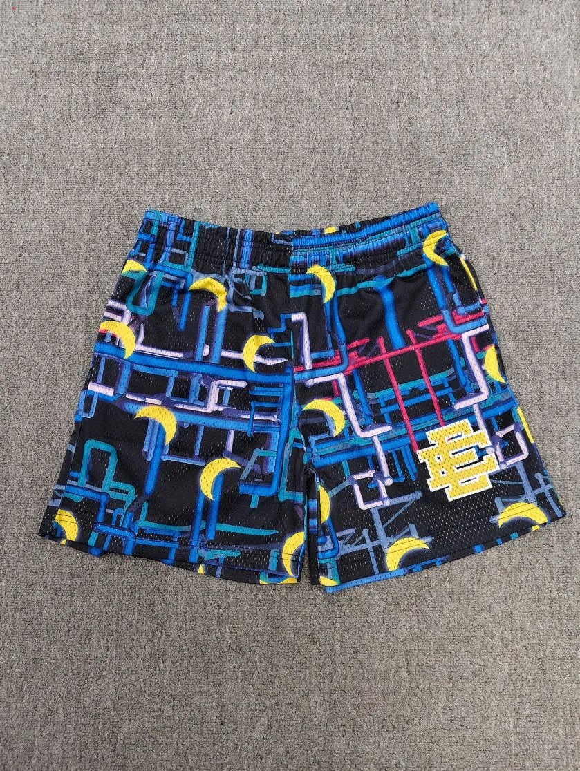 Design Monogram Print Logo Shorts Beige Shorts - 14