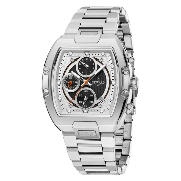 Design Reward VIP Chronograph Silver Stainless Steel Watch Watches - 1