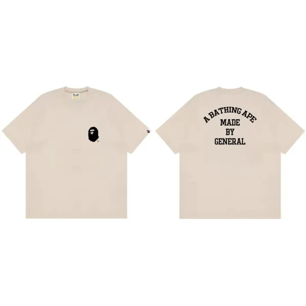 A Bathing Ape x General Logo Tee Beige T-Shirt - 1