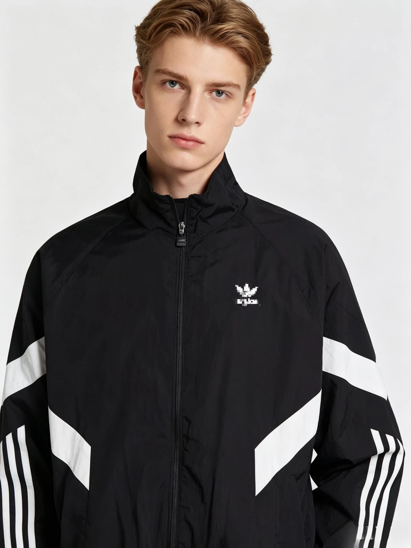 Adidas Originals Windbreaker Jacket Forest Green / Black / White Outerwear - 3