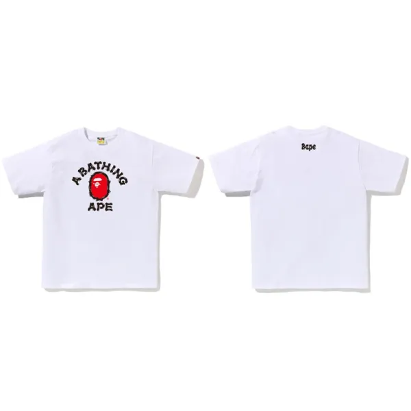 A Bathing Ape Arch Logo T-Shirt Pink - 14
