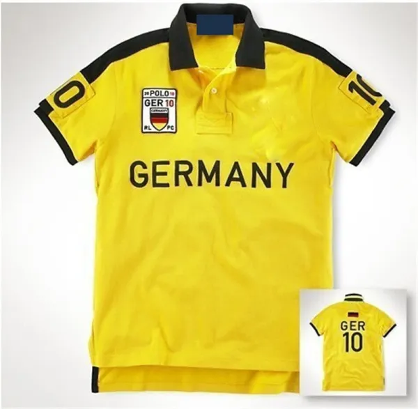 Design Germany National Team Polo Black Polo Shirt - 10