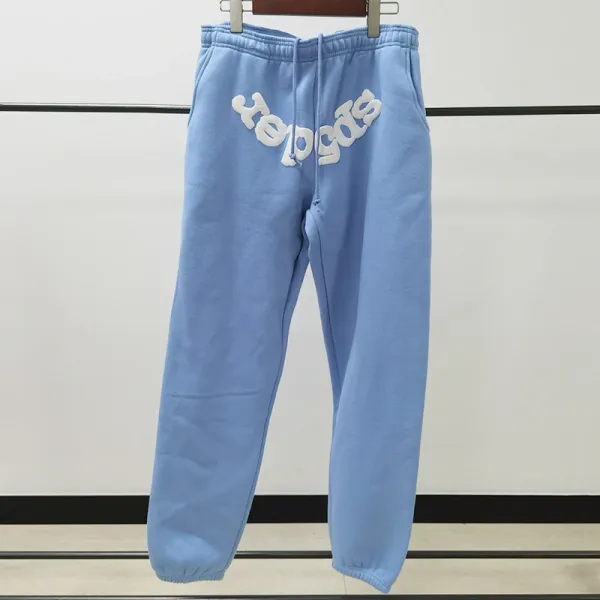 Design Logo Sweatpants Light Blue - 1