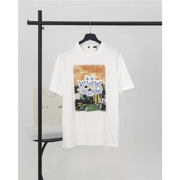 Design Graphic Print White T-Shirt Tops.t Shirts - 1