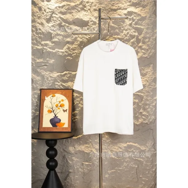Dior Oblique Pocket T-Shirt White - 1