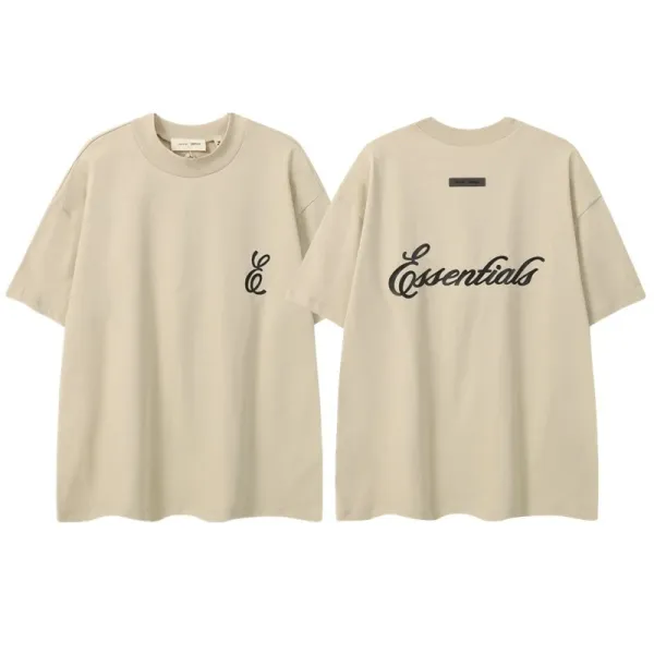 Essentials Logo Print Oversized T-Shirt White - 3