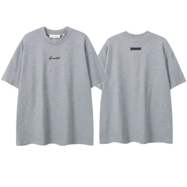 Essentials Logo Print Oversized T-Shirt White - 10