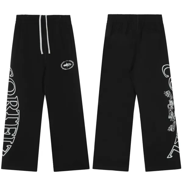 Design Logo Sweatpants Black - 27