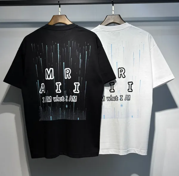 Design MR AII I AM What I AM Graphic T-Shirt Black and White - 16