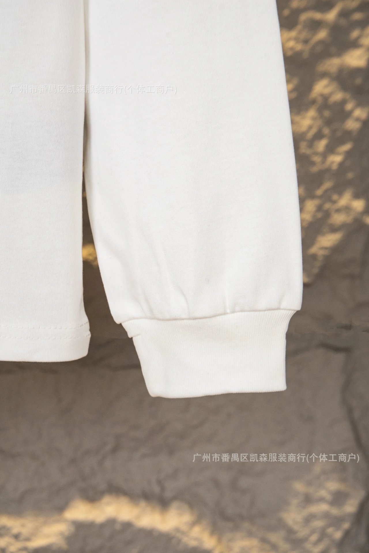 Christian Dior Long Sleeve T-Shirt White with Logo Band Hem - 9