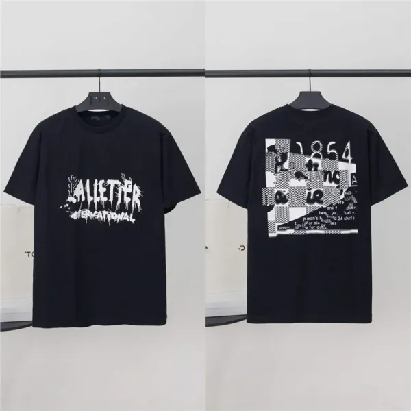 Design Alletter International Graphic Print Black T-Shirt - 1