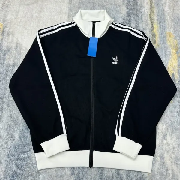 Adidas Originals Track Jacket Brown and White Outerwear - 6