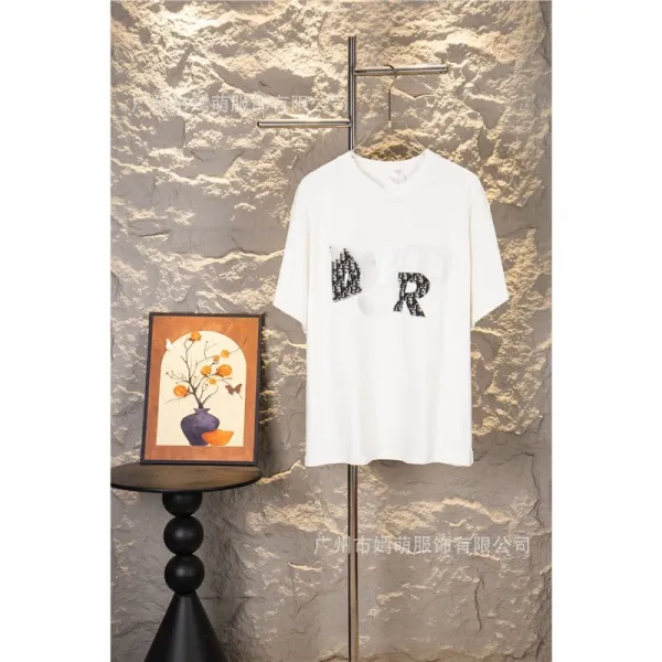 Design Logo-Print White T-Shirt Tops.t Shirts - 1