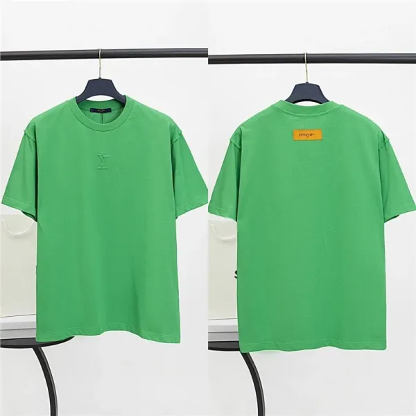 Louis Vuitton Embroidered Logo Green T-Shirt - 1