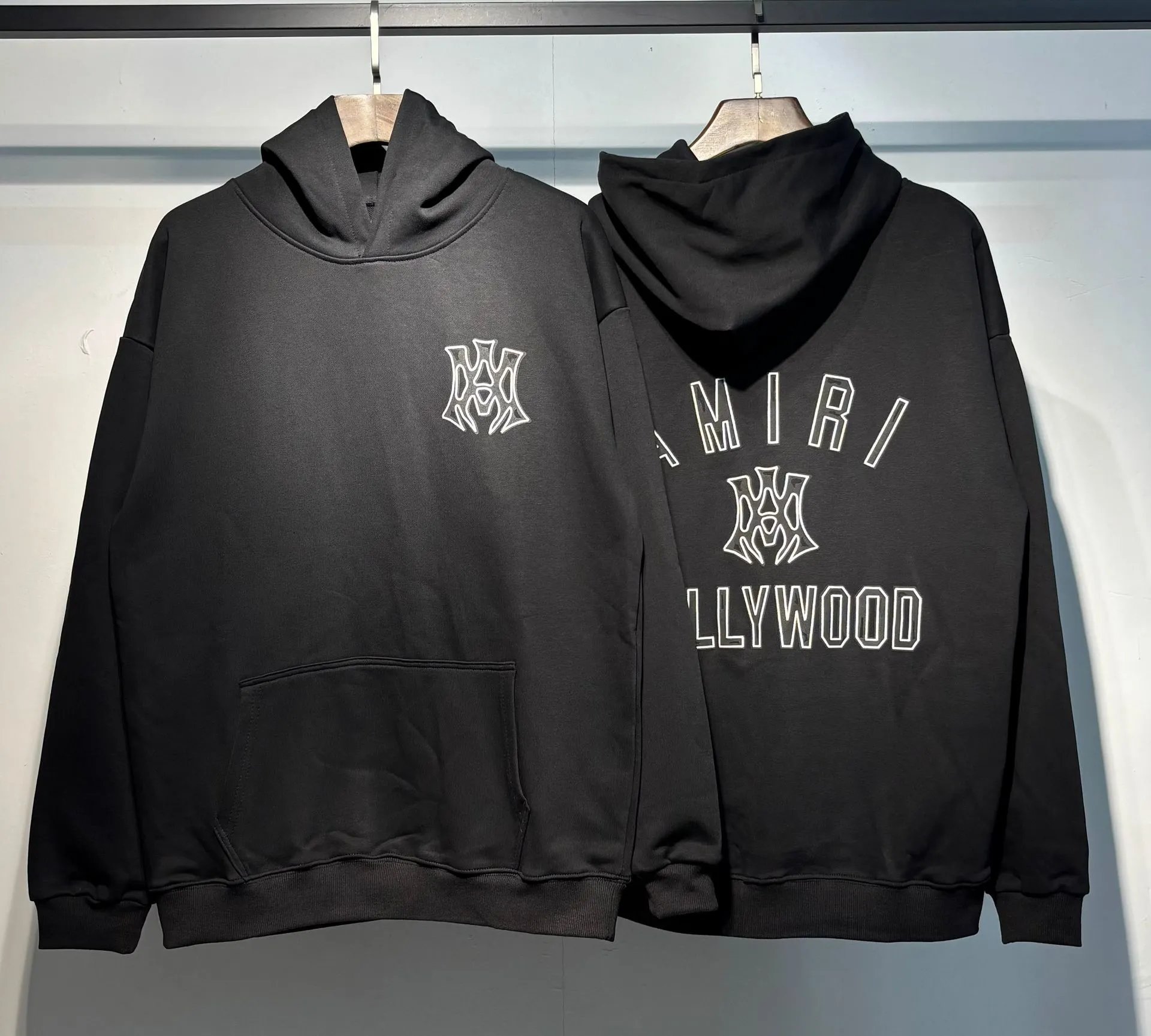 Amiri Arch Logo Hoodie White - 4