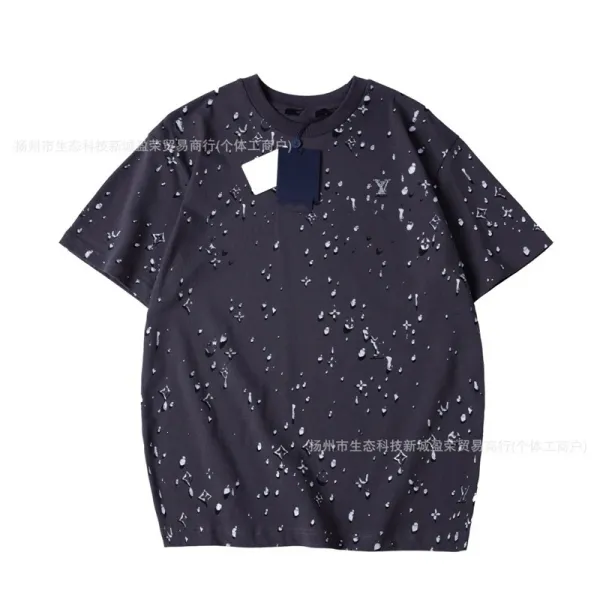 Louis Vuitton Monogram Splash Print T-Shirt Black - 1