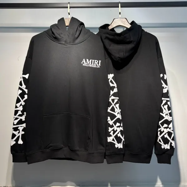 Amiri Hollywood Logo Hoodie Black - 9