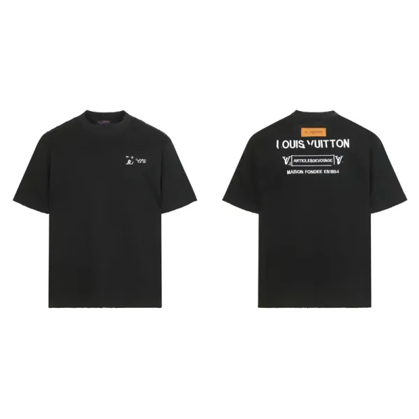 Louis Vuitton Article de Voyage Black T-Shirt - 1