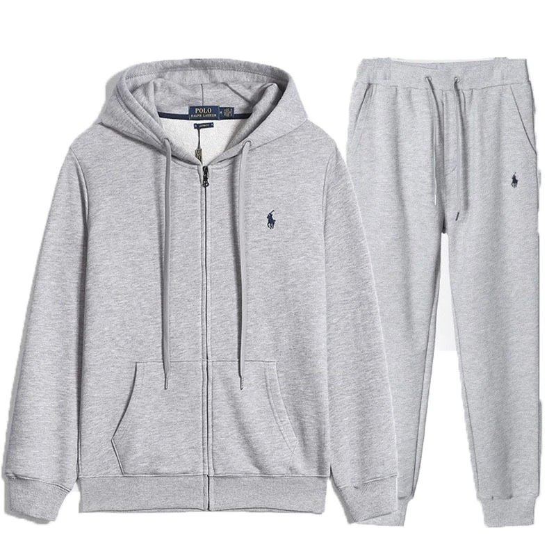 Polo Ralph Lauren Green Full-Zip Hoodie and Jogger Set Tracksuit - 7