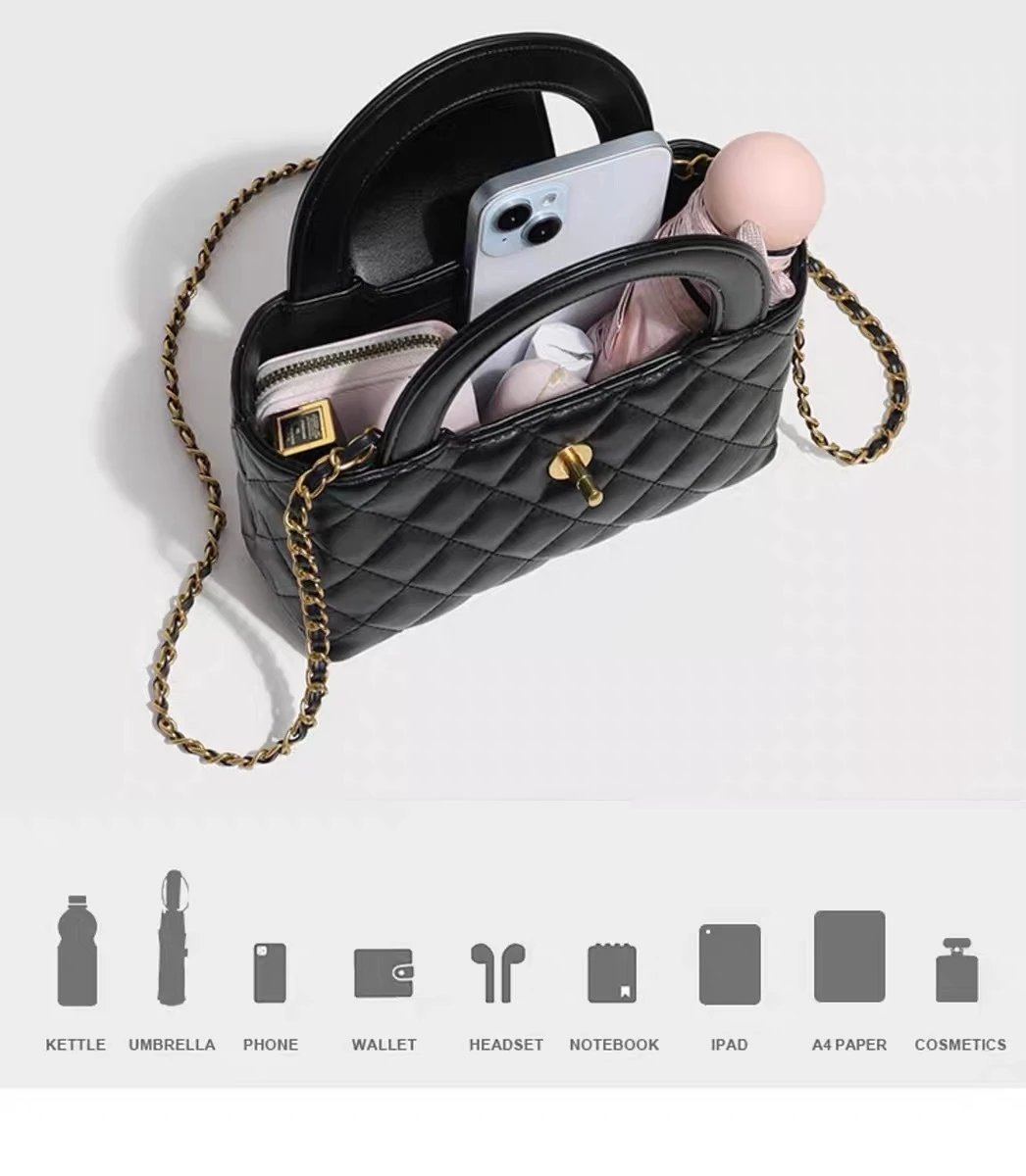 Chanel Mini Coco Handle Pink Quilted Leather Handbag - 7