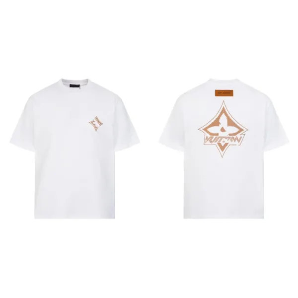 Louis Vuitton Diamond Logo T-Shirt White - 1