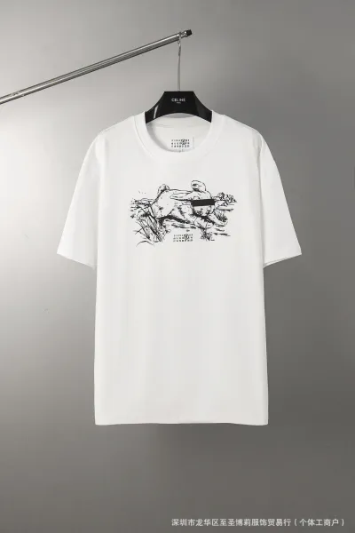Maison Margiela Numeric Print Black T-Shirt - 27