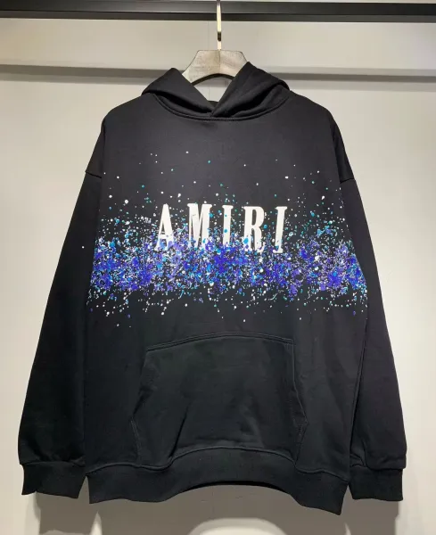 Amiri Hollywood Logo Hoodie Black - 40