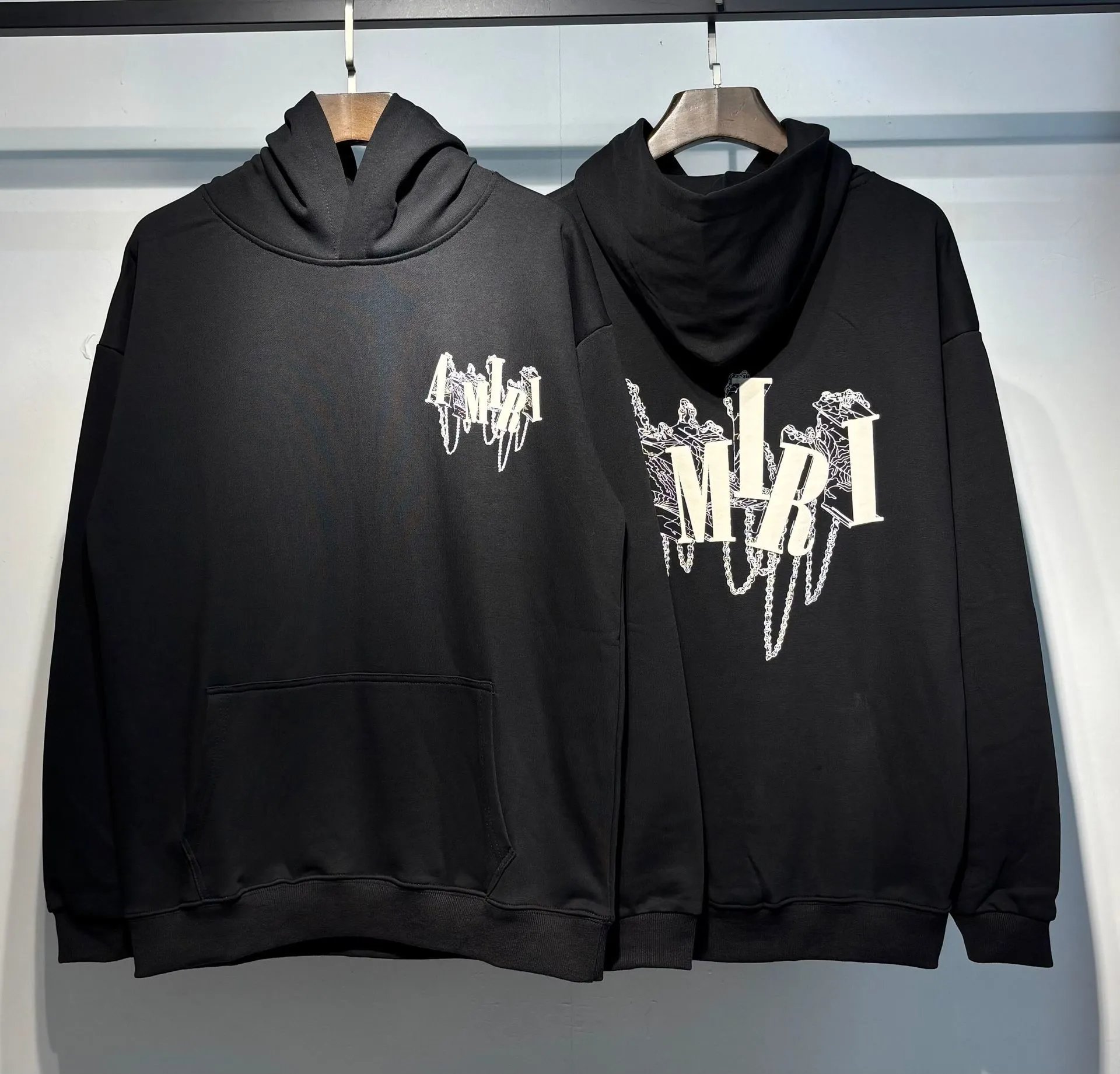 Amiri Arch Logo Hoodie White - 8
