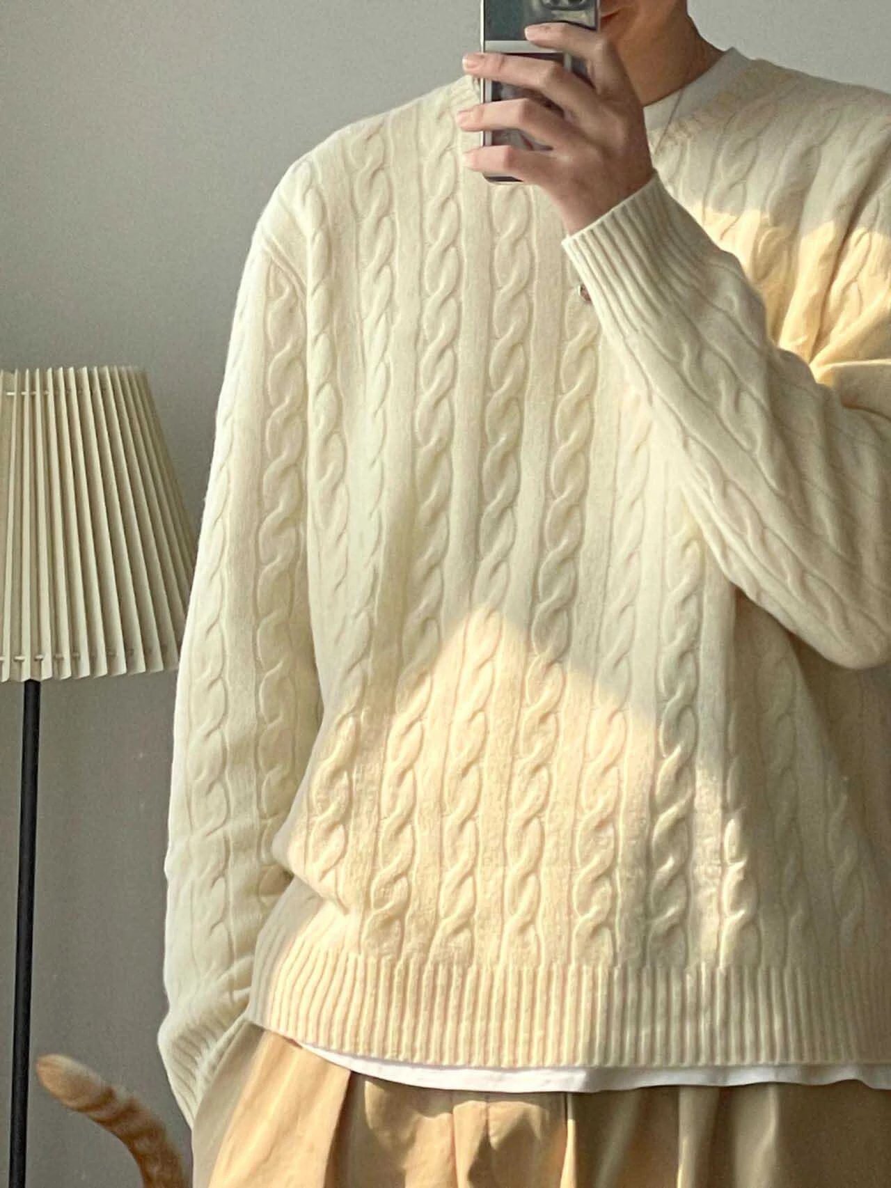 Polo Ralph Lauren Cable Knit Sweater Black - 3