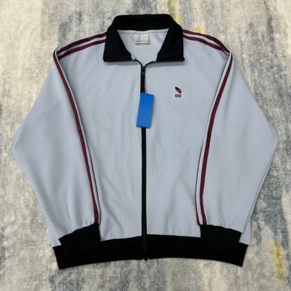 Adidas Originals Track Jacket Brown and White Outerwear - 3